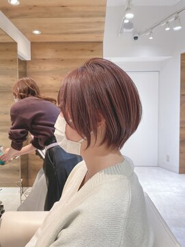 オーロ 宝塚店(ORO) イメチェンひし形シルエット束感ショートマッシュグレーベージュ