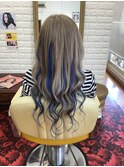 青のハイライト