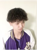縦落ちツイストパーマ
