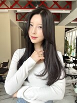 リンヘアーバイギフト 表参道(RIN hair by GIFT) レイヤーカット/韓国ヘア/暗髪/大人かわいい/髪質改善/透明感