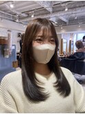 前だけレイヤー/アッシュブラウン