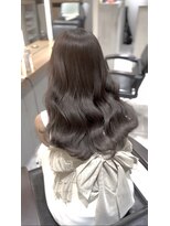 サロンドミルク 新百合ヶ丘店(salon de MiLK)&nbsp;ミルクティーベージュグレージュダブルカラーハイトーンインナー