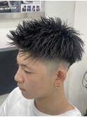 アップバング ショート