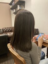 ワイエスパーク 代官山店(Y.S.PARK)&nbsp;顔回りカット　ベージュカラー　前髪カット