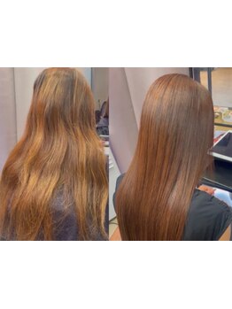 縮毛矯正とは思えないほど自然に☆"ECLARTオリジナル縮毛矯正"を使用し理想の髪質に改善♪[立川駅]