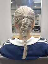 ユウル 横浜(juhl.)&nbsp;編みおろし/ポニー/ヘアセット/ヘアアレンジ/結婚式ヘアセット