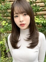 ミラリー トウキョウ(Mirareee Tokyo)&nbsp;20代30代40代◎前髪パーマ韓国風巻きくすみベージュお団子ヘア