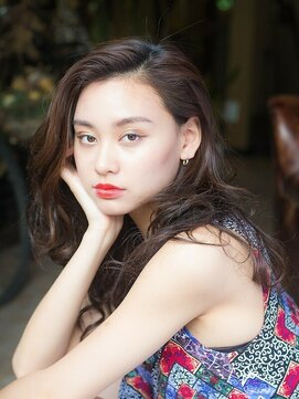 メンズアンドレディース モテナ かきあげ前髪 フリンジウェーブ ロング【モテナ 豊田 浄水】