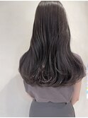 lavender greige〔ブリーチ無し透明感たっぷり艶ぷるカラー〕