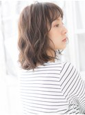 前髪パーマアースカラーフレンチカジュアルc6上尾20代30代40代
