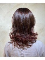 ヘアーリゾートガーデン 南林間店(Hair Resort Garden)&nbsp;ミニウルフ/チェリーブラウングラデーション