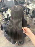 髪質改善ストレート＋カット＋艶カラー
