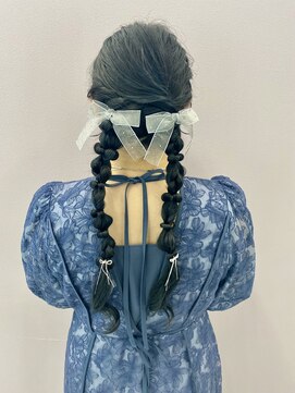 プルクラギンザ(PulchraGINZA) 華やか可愛いツイン編みおろし