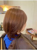 30代_40代_カッパーブラウン_髪質改善_カラー_くびれミディ