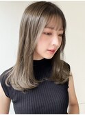 大人可愛い前髪結べるボブシースルーバングワンカールモテ髪