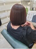 柔らかボブ×丸みストレート