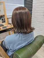 パラッチ 甲東園店(Palacchi)&nbsp;柔らかさ◎くすみ過ぎないモノトーンベージュ×外ハネくびれボブ