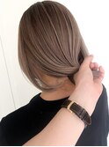 ハイライトバレイヤージュダブルカラーショートカット30代40代
