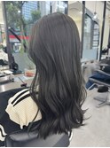 ブリーチなしダブルカラー☆オリーブグリーン☆20代30代40代