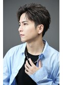 メンズ縮毛矯正ツーブロック爽やか大人30代男性ナチュラルヘア