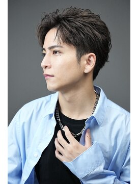 メンズ縮毛矯正ツーブロック爽やか大人30代男性ナチュラルヘア