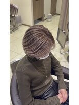 アッシュ 下丸子店(Ash)&nbsp;バレイヤージュハイライト下丸子メンズブリーチ白髪ぼかし