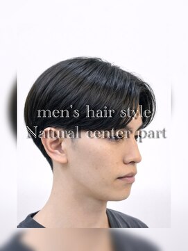 エイトメン 池袋東口店(EIGHT MEN) 【さっぱりとしたセンターパート】毛流れニュアンスパーマ