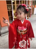 七五三ヘア/着付け/ヘアアレンジ/日本髪風