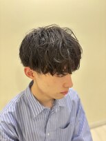 プレミアムバーバー 原宿店(PREMIUM BARBER produce by HIRO GINZA)&nbsp;ナチュラルマッシュ×緩めスパイラル