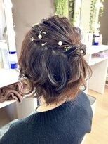 ジェミータ 横浜&nbsp;ハーフアップ【横浜/ヘアセット/着付け/結婚式】