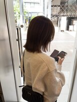 エイトヘアー(8 HAIR)&nbsp;外はねボブ×ブラウンカラー