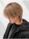 ミルクティーベージュ/センターパート