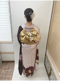成人式の着付けとヘアセット