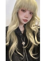 ゲーム 原宿店(GAME)&nbsp;ダブルカラーハイライトベージュカラーミルクティーベージュ韓国