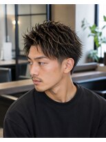 MEN's Baguz MEN'Sカット/ MEN'Sパーマ/ MEN'Sカラー 立体束感スパイラルメンズパーマ刈り上げ