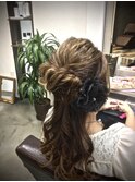 ハーフアップ