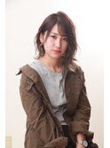 鎖骨ボブ×ナチュラルグラデーション