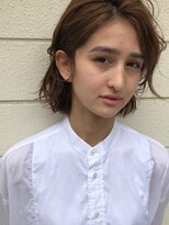 ヌース(NOUS)&nbsp;【NOUS】気取らないラフなミボブミディ×ベージュ《天神》