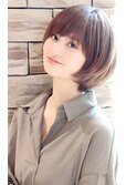 【３０代・４０代・５０代】丸みが綺麗な小顔ショート