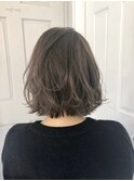ゆるふわウェーブ仕上げ ショートボブ スタイリスト西田大樹