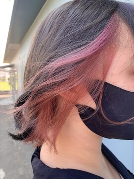 ヘアーデザインサロン スワッグ(Hair design salon SWAG) インナー×コーラルピンク