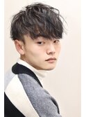 ツーブロックマッシュソフトツイストスパイラルパーマ