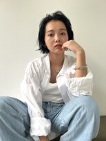 ラグ(log) オールバック×ミニボブ