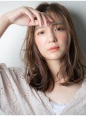 ミルクチョコレートふんわりカールこなれヘアy志木20代30代40代