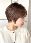 30代40代大人女性/前髪なしショートボブ/ショートヘア/髪質改善