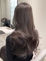 ヨーク(YOKE)&nbsp;【 YOKE 】ロングレイヤーチョコレートブラウン艶髪韓国顔まわり