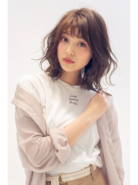 ブリング バイ スノードロップ 吉祥寺(BRING by Snowdrop) 黒髪/グレーベージュ/レイヤーロング/前髪パーマ/吉祥寺