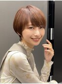 20代30代40代/アッシュブラック/黒髪/くびれショート/表参道