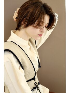 アンドレイ 表参道(andrey) [ANDREY]グレーベージュ/レイヤーロング/前髪パーマ黒髪カタログ