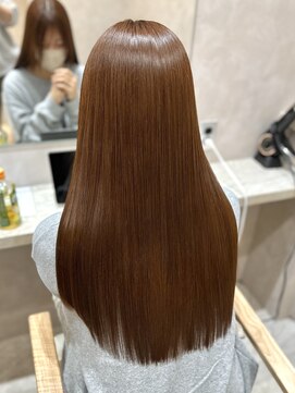 ジーナ 本八幡(Zina) 髪質改善*大人オレンジベージュ*美髪【Zina本八幡】